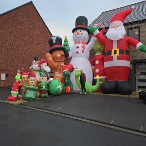 Inflatable christmas decoration.