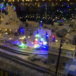 Snowy Model Railway Scene 